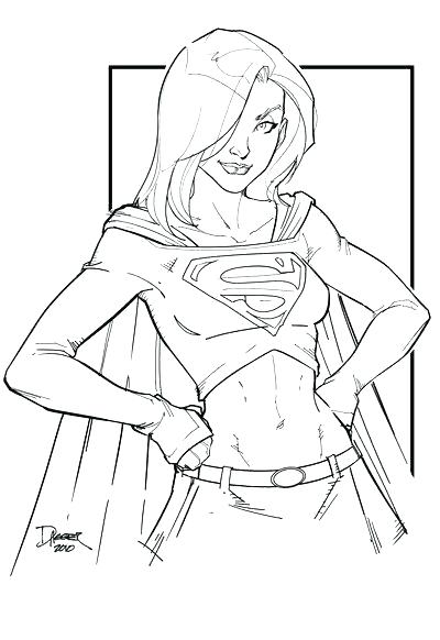 400x582 Marvelous Superwoman Coloring Pages Colouring Pages Superman