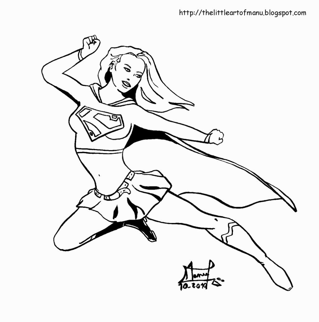 1024x1034 Superwoman Coloring Pages Coloring Pages
