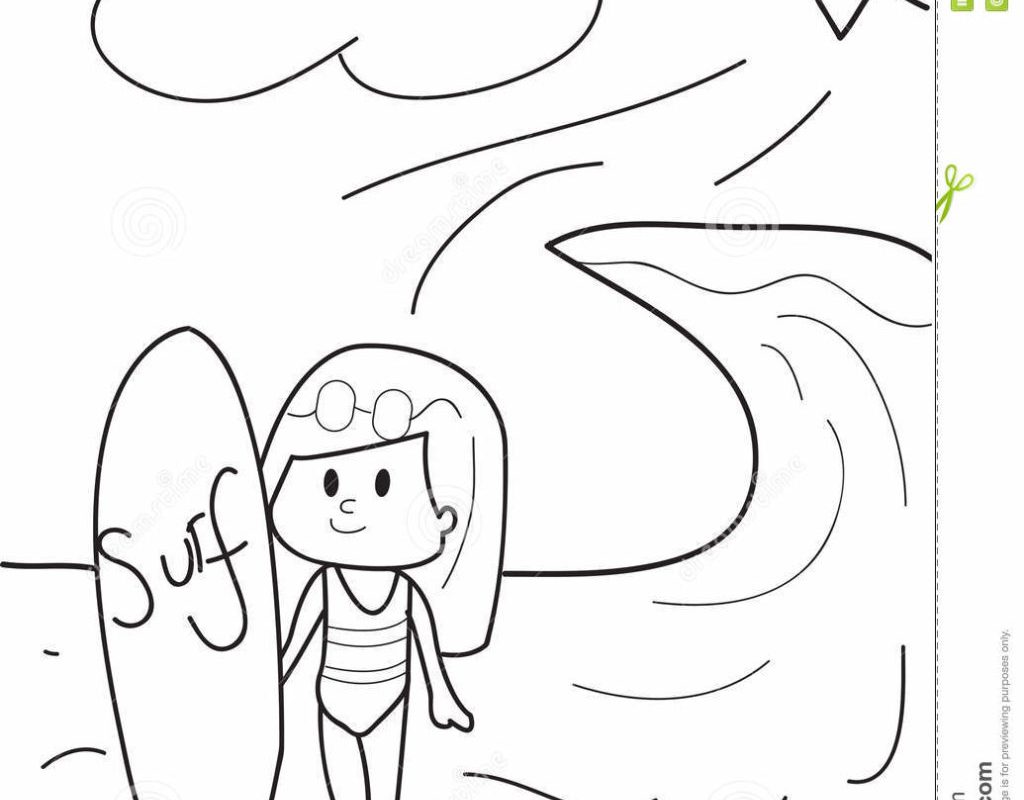 1024x800 Literarywondrous Surfboard Coloringes Colouring To Print Color