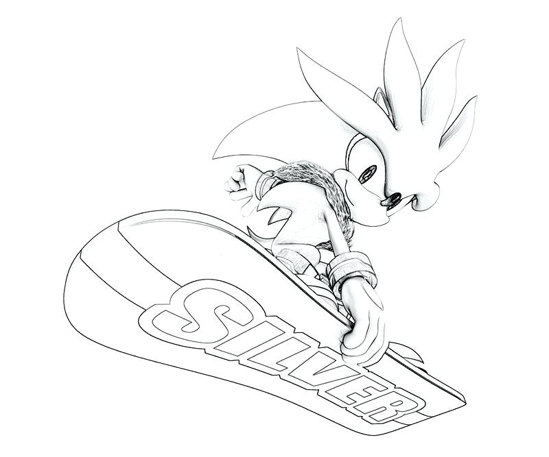 800x667 Silver Surfer Coloring Pages Sonic Generations Silver The Hedgehog