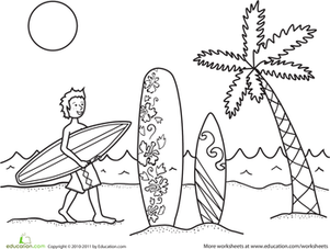 301x227 Surfer Dude Worksheet