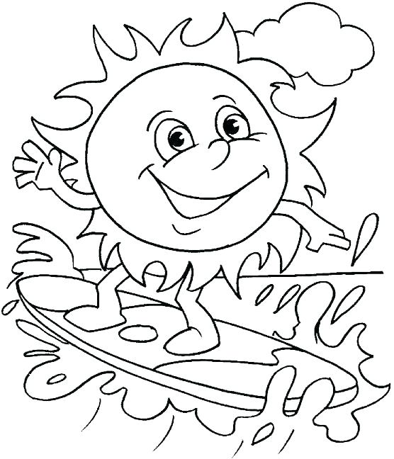 556x648 Surfing Coloring Pages Kids Summer Water