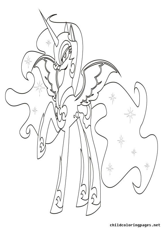 567x794 Unicorn Coloring Pages 007