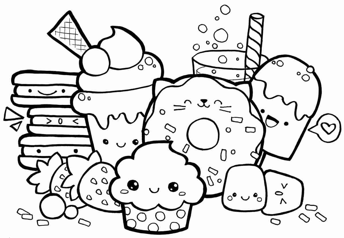 1200x832 Kawaii Coloring Page Olegratiy