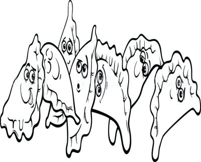 400x322 Sushi Coloring Pages Coloring Trend Thumbnail Size Sushi Dumplings