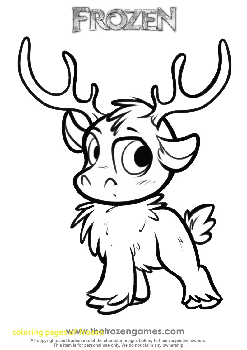 794x1123 Coloring Pages Of Frozen With Frozen Coloring Sven As A Cub Frozen