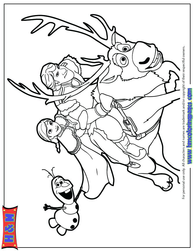 670x867 Frozen Coloring Pages Sven Disney Frozen Sven Coloring Pages