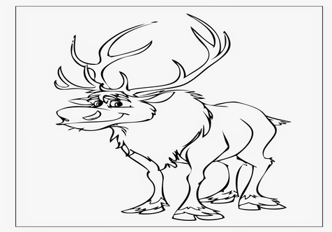 476x333 Frozen Sven Coloring Page Image Clipart Images