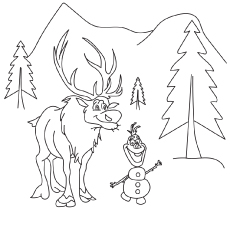 230x230 50 Beautiful Frozen Coloring Pages For Your Little Princess