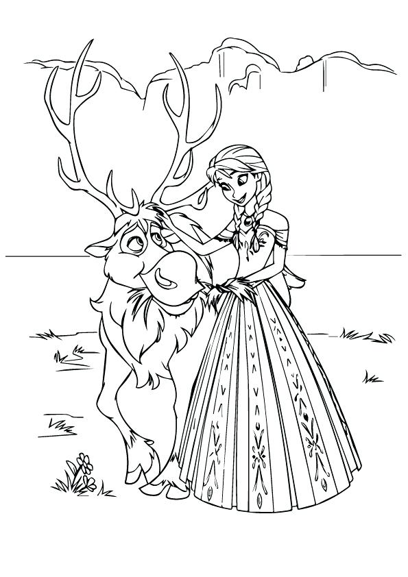 595x842 Sven Coloring Pages It Seems That Is Scared Have Fun Coloring This