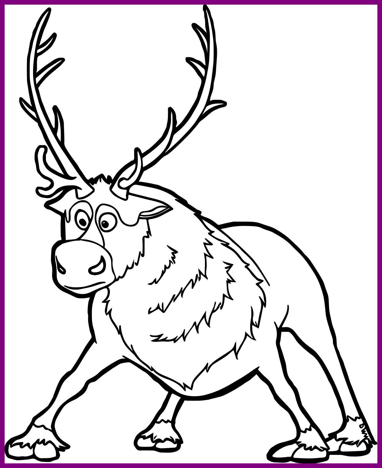 1247x1529 Appealing Sven Coloring Page Wecoloringpage Image Of Deer Head
