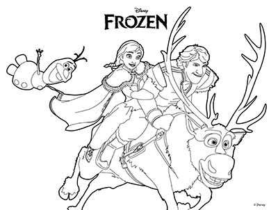 Sven Frozen Coloring Pages