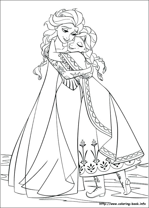 567x794 Frozen Coloring Pages Olaf And Sven Page