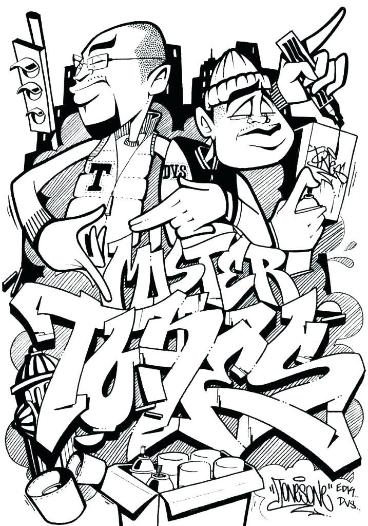 717x1024 Get This Printable Graffiti Coloring Pages Online Printable