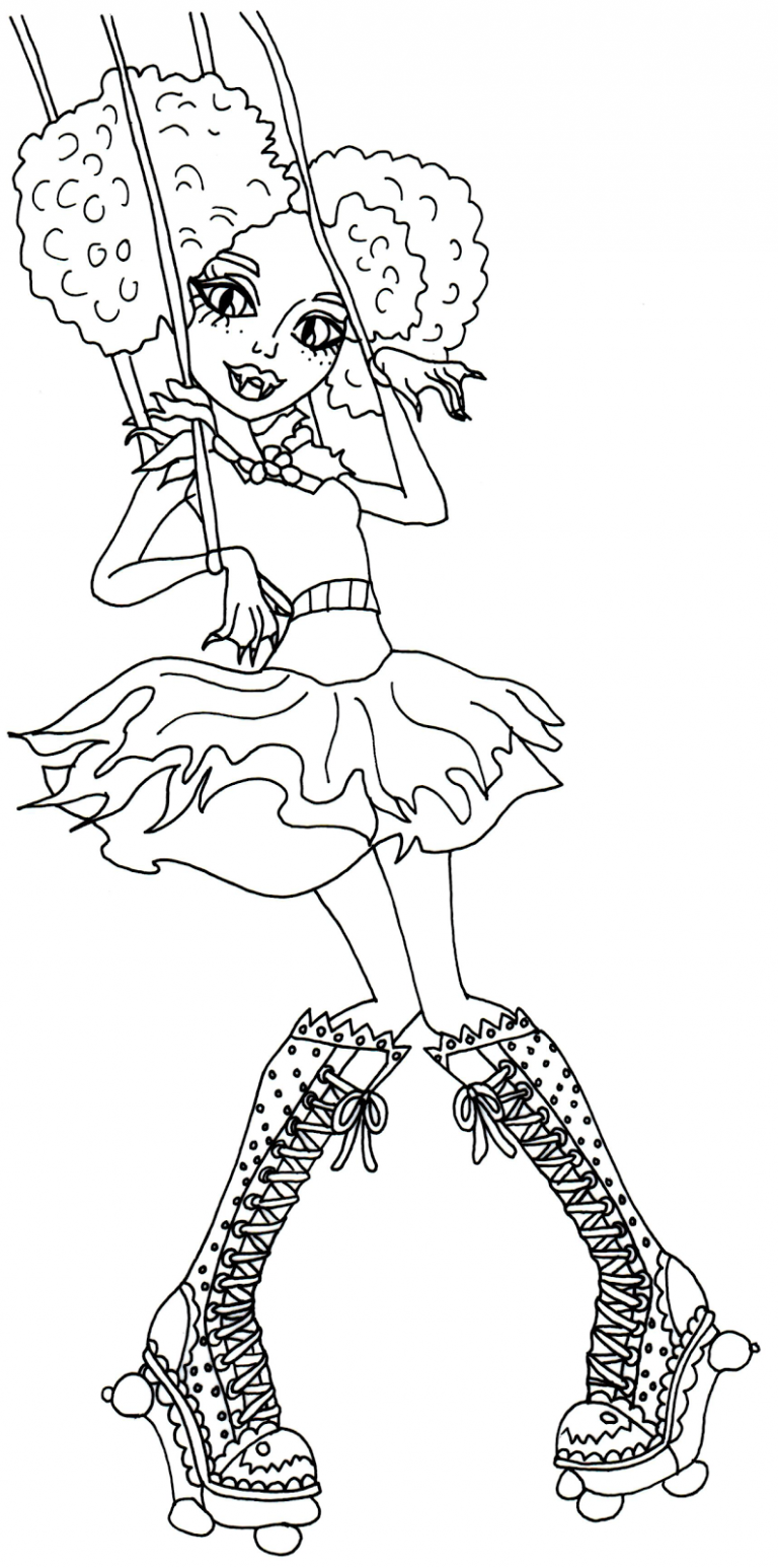 768x1546 Monster High Honey Swamp Coloring Pages Copy 2bswamp 2bfreak 2bdu