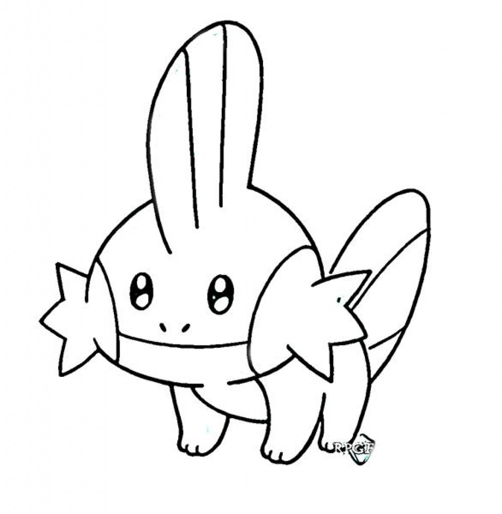 1000x1024 Pokemon Swampert Coloring Pages Tearing Mudkip