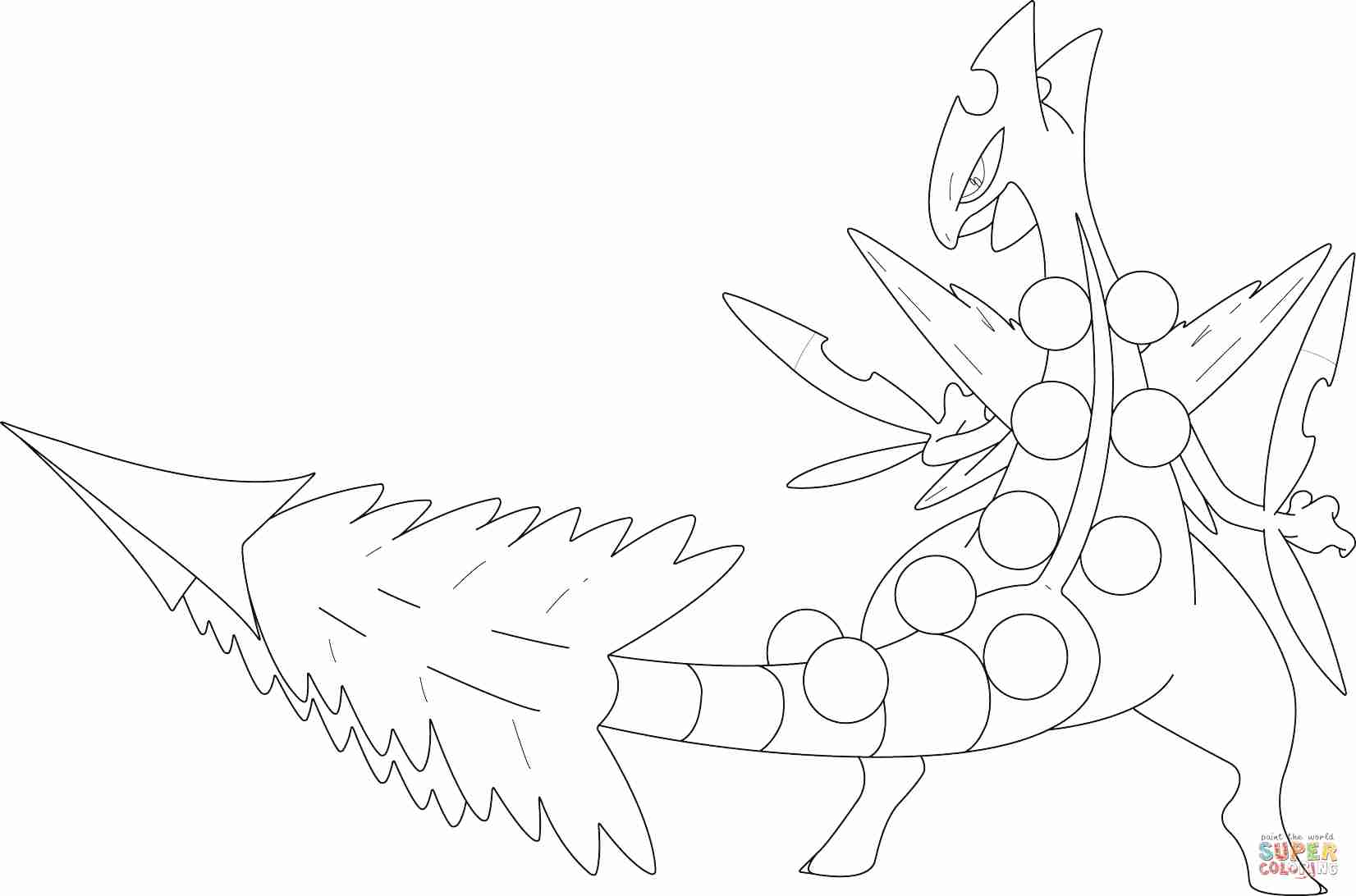 1652x1092 Swampert Coloring Pages Noticeable Pokemon Mega Olegratiy