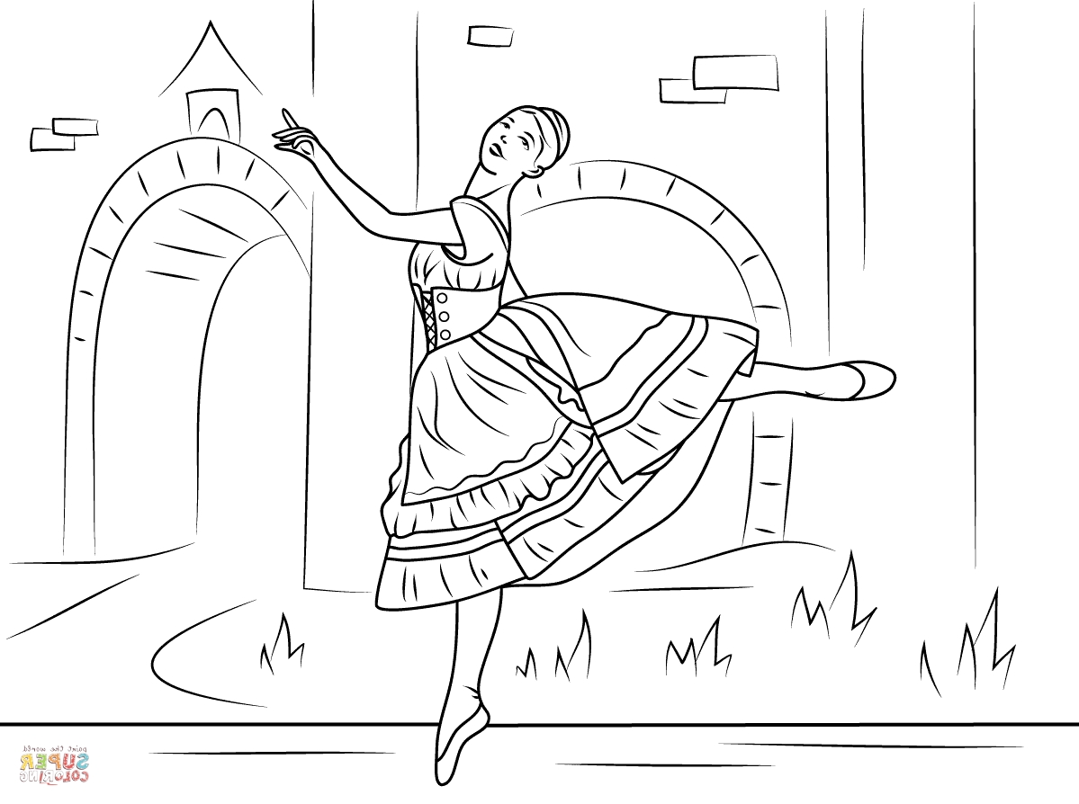 1199x894 Swan Lake Coloring Pages Swan Lake Ballet Coloring Page Free