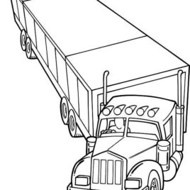268x268 Horse Trailer Coloring Page Archives