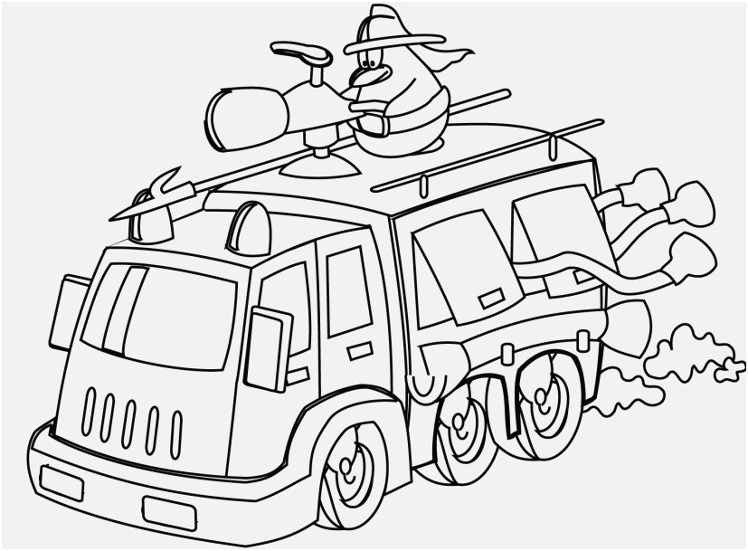 827x609 Swat Truck Coloring Page