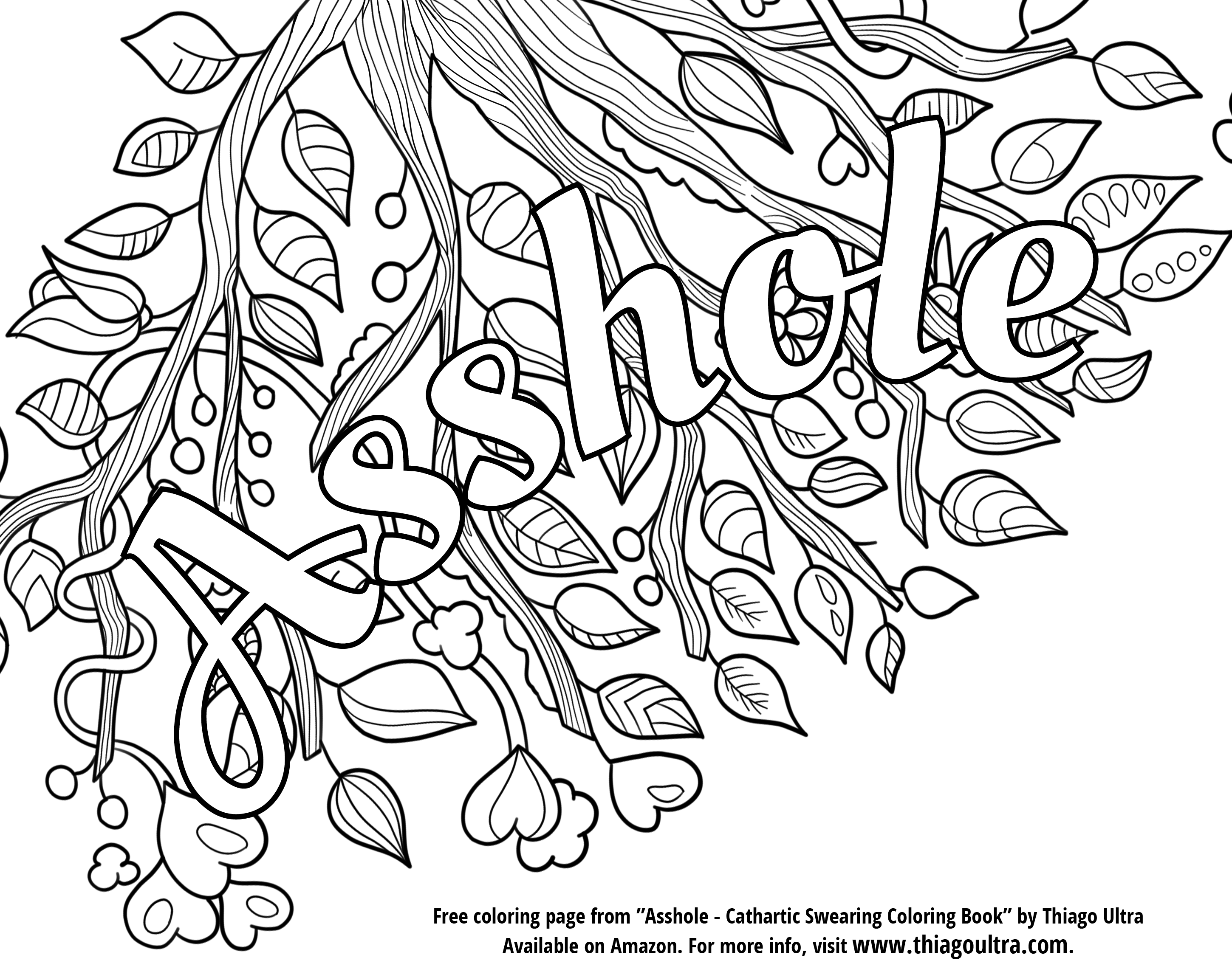2900x2308 Swear Wordoring Book Pages Swearing Etsy Canadaouring App Coloring