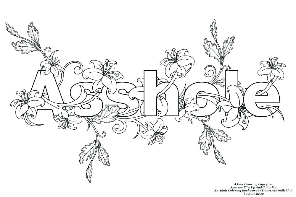 1000x667 Cuss Word Coloring Pages Word Coloring Pages With Best Swear Word