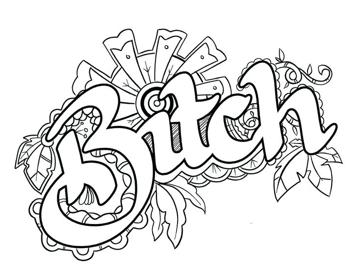 736x568 Swear Word Coloring Pages Printable Free F Word Coloring Pages Fox