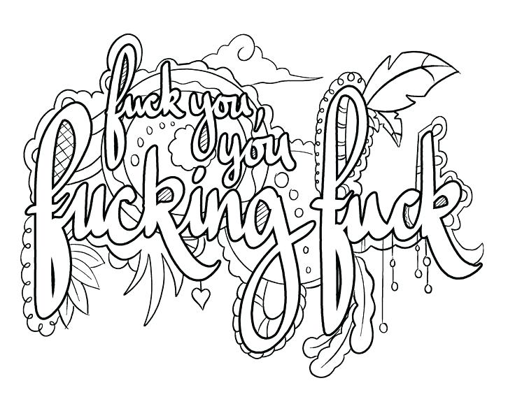 736x568 Swear Word Coloring Pages Free