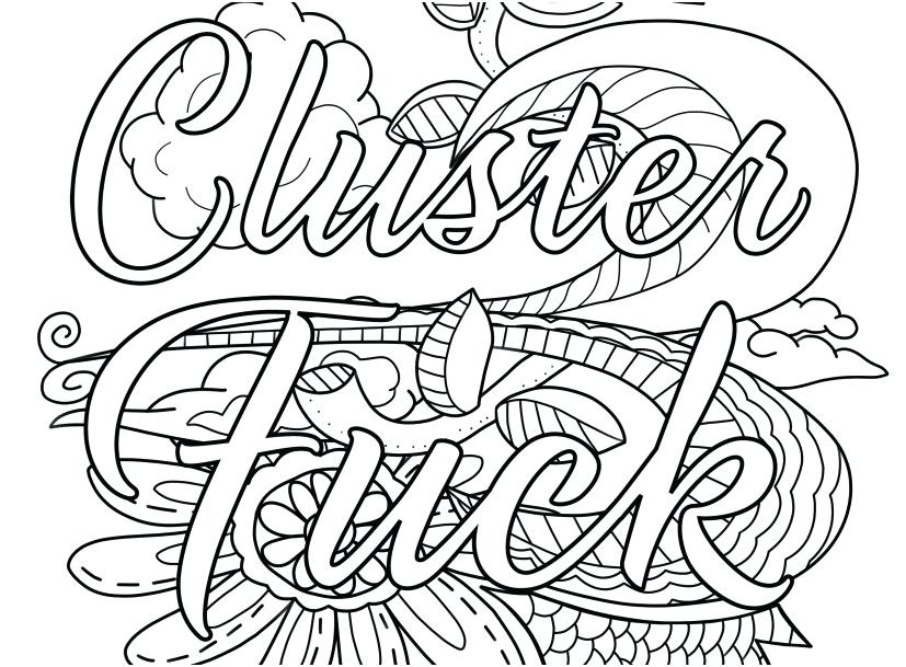 827x609 Printable Curse Word Coloring Pages Vanda