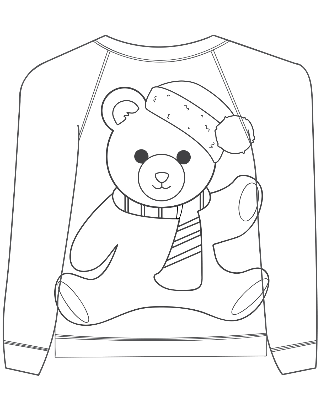 Sweater Coloring Page