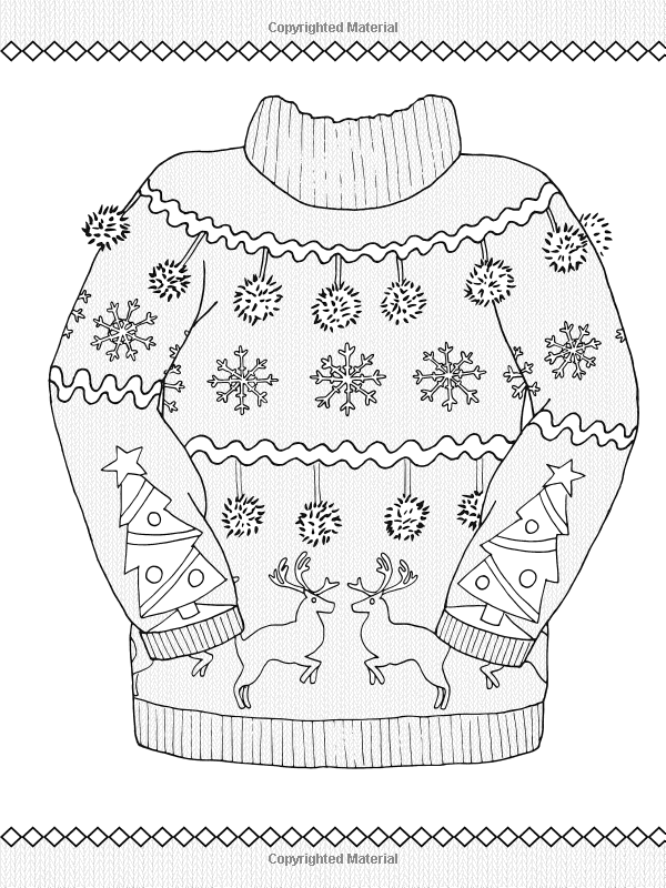 600x800 Creative Haven Ugly Holiday Sweaters Coloring Book (Creative Haven