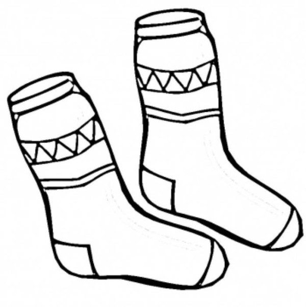 600x601 Winter Clothes Coloring Pages Sweater Winter Clothes Coloring