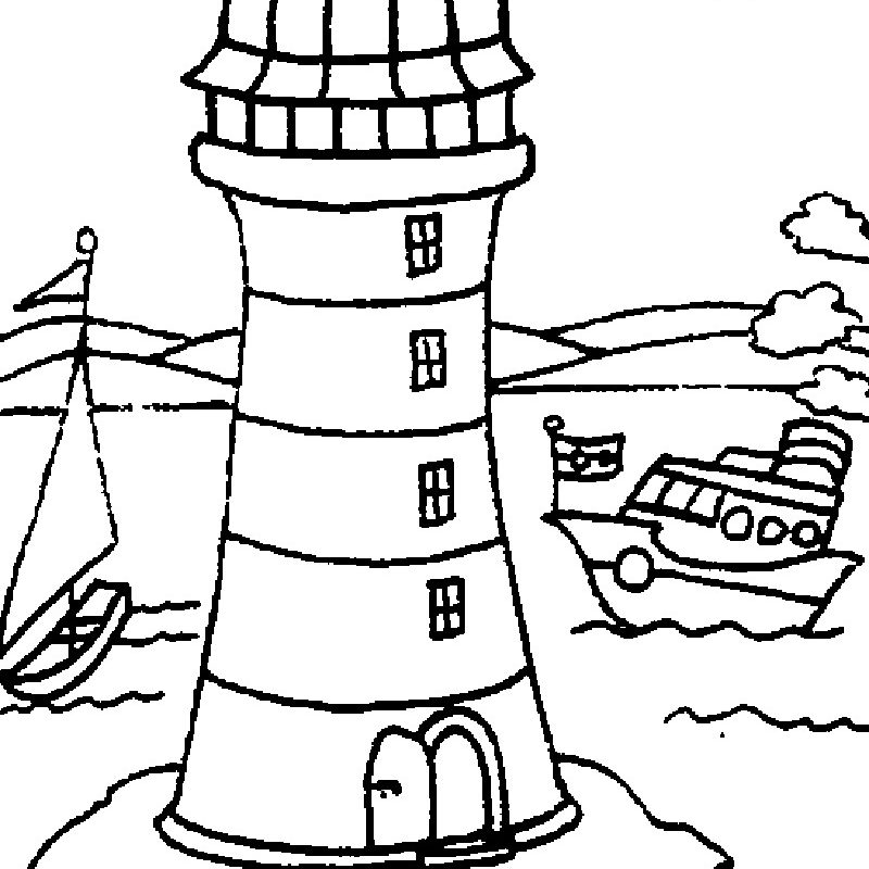 800x800 Lighthouse Hill By Edward Hopper Coloring Page Free Pages