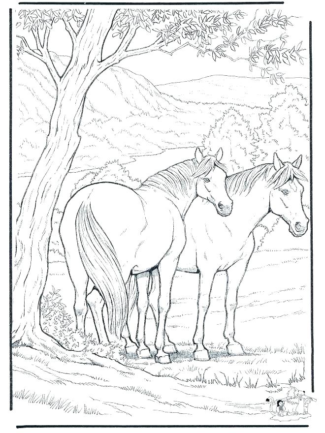 660x880 Dala Horse Coloring Page