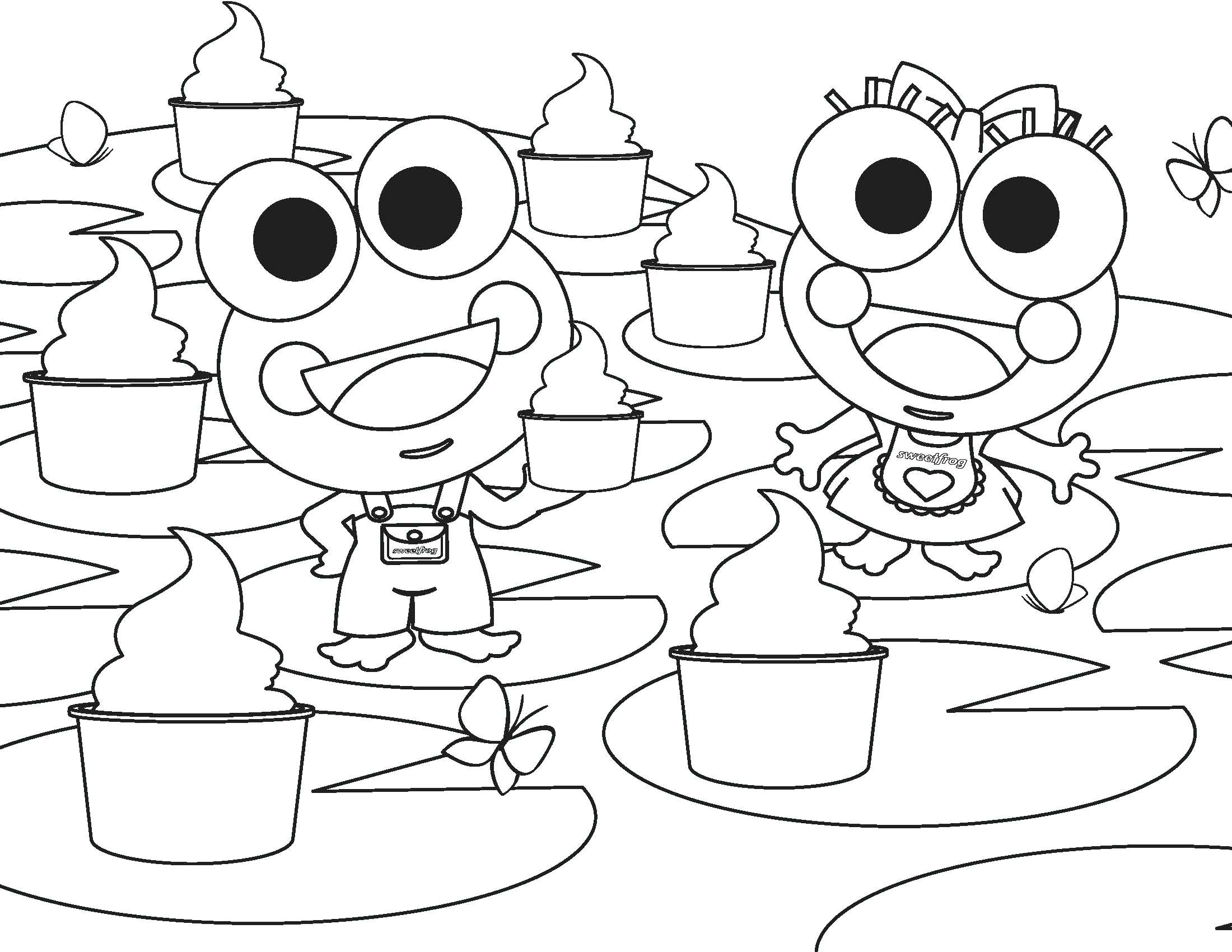 2200x1700 Sweet Frog Coloring Pages Page High Definition Wallpaper Good