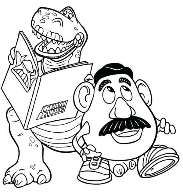 600x632 Potato Coloring Page Potato Coloring Pages And Potato Head In Toy