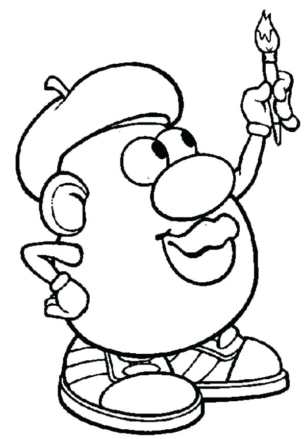 600x860 Potato Coloring Pages Potato Head Coloring Pages Sweet Potato