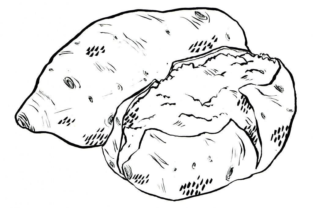 1030x683 Sweet Potato Clipart Black And White