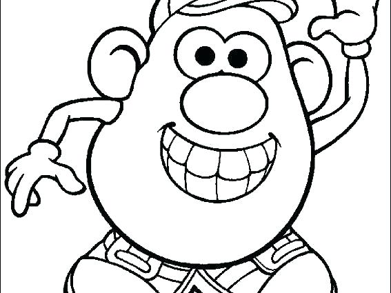 567x425 Sweet Potato Colouring Page Clip Art Potatoes Coloring I Large