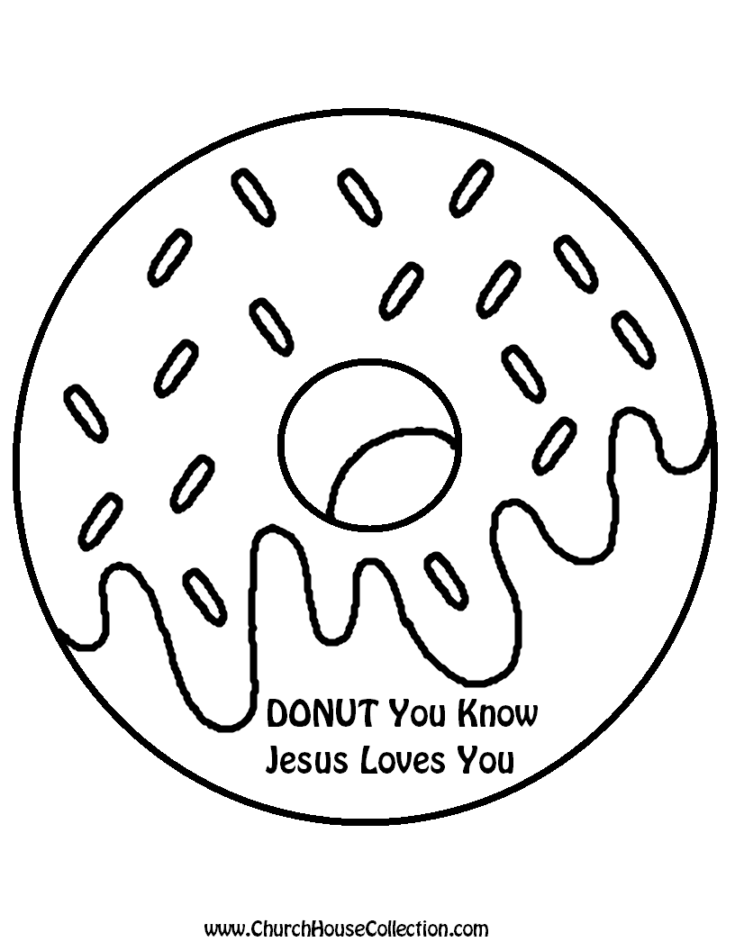 816x1056 Donuts Coloring Pages Church House Collection Blog Donut You Know