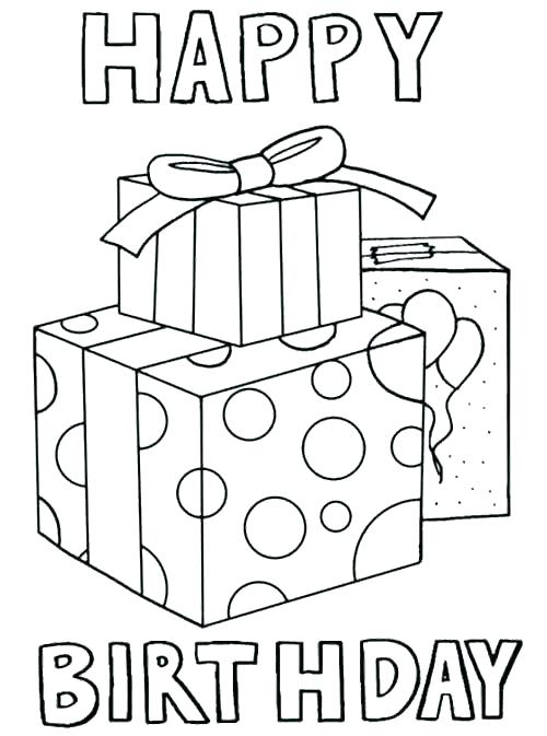 500x673 Happy Birthday Coloring Pages For Grandma Sweet Treat Coloring