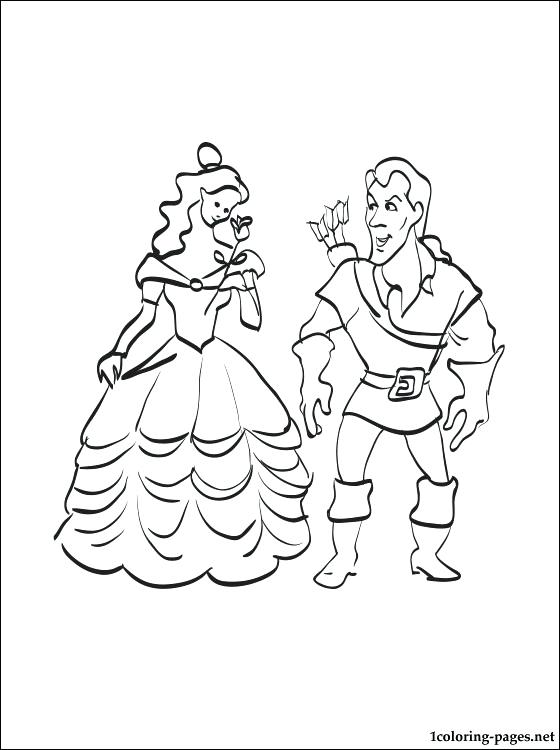 560x750 Belle Coloring Pages Belle Coloring Pages Belle Looking