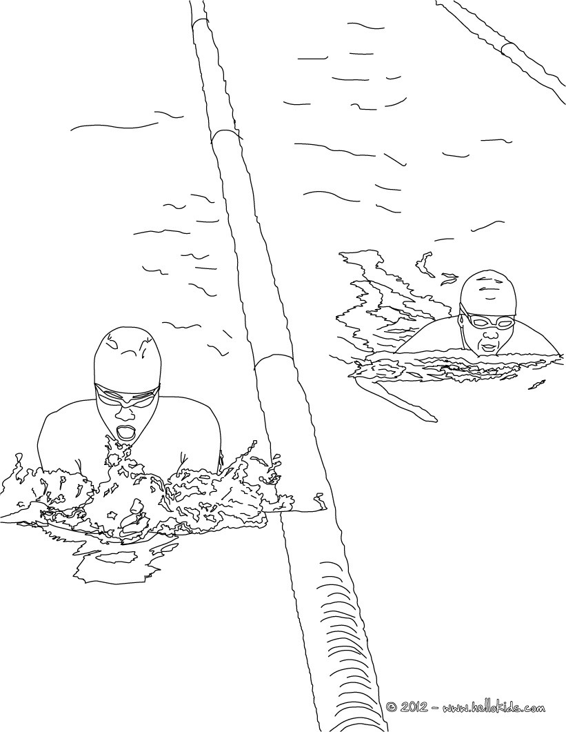 821x1061 Swimming Coloring Pages