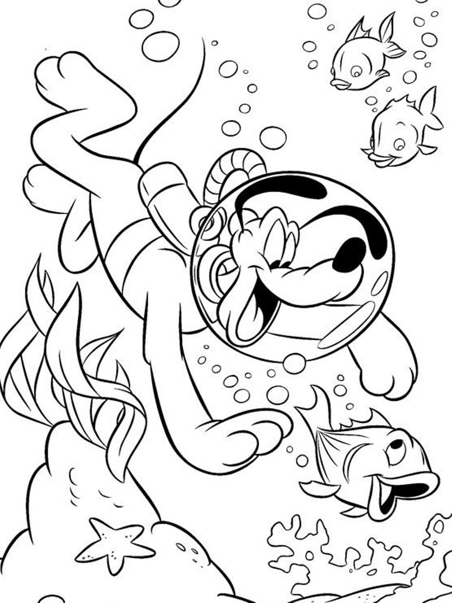 927x1237 Swimming Coloring Pages 5
