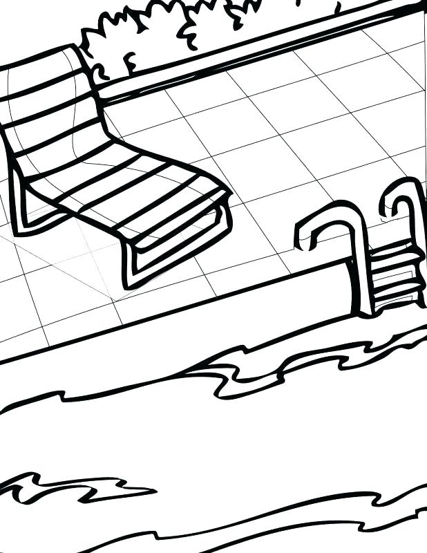 618x800 Swimming Coloring Pages Swimming Pool Coloring Pages Swimming