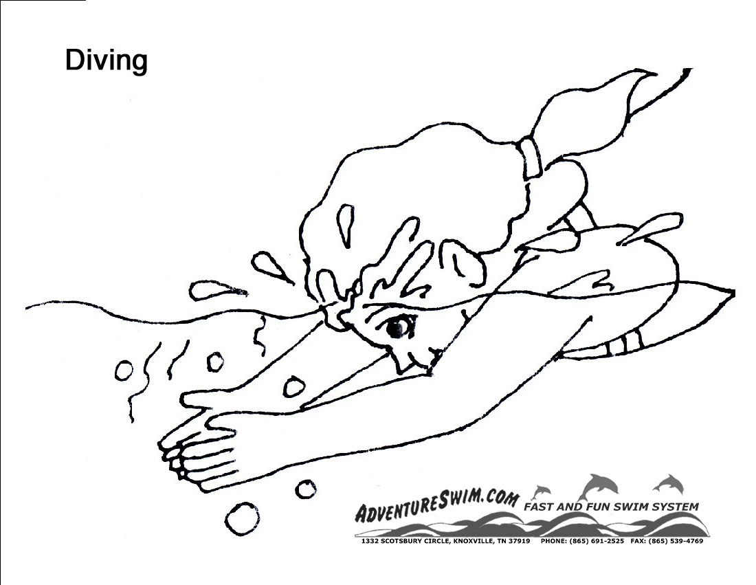 1100x851 Full Boy Swimming Coloring Pages 98