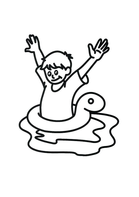595x842 Swimming Coloring Page People Who Swim Colouring Pages Swimming