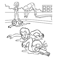 230x230 Top 10 Free Printable Swimming Coloring Pages Online