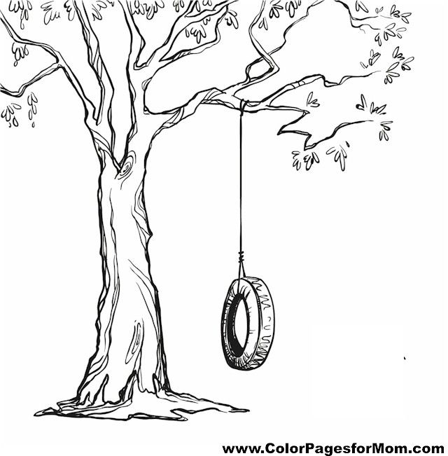 Swing Coloring Page
