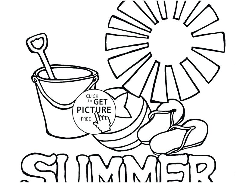 827x609 Fun Summertime Vacation With Swing Coloring Page Zahlkarte.site